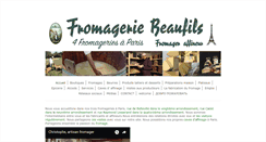 Desktop Screenshot of fromagerie-beaufils.com